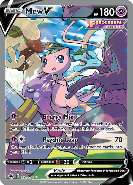 Mew V (Alternate Full Art) - SWSH08: Fusion Strike (SWSH08)