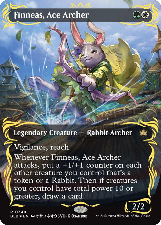 Finneas, Ace Archer (Borderless) (Raised Foil)