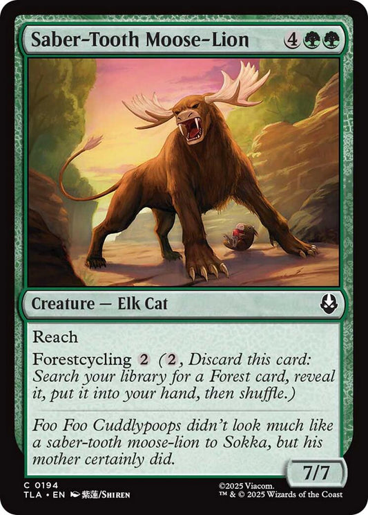 Saber-Tooth Moose-Lion