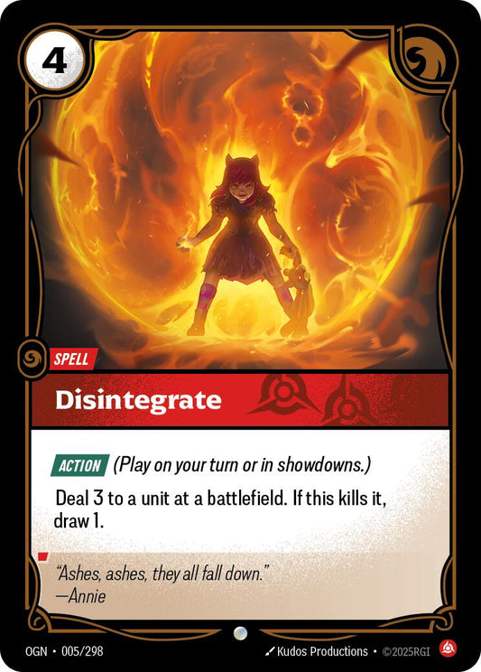 Disintegrate