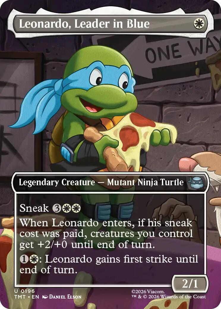 Leonardo, Leader in Blue (Borderless)