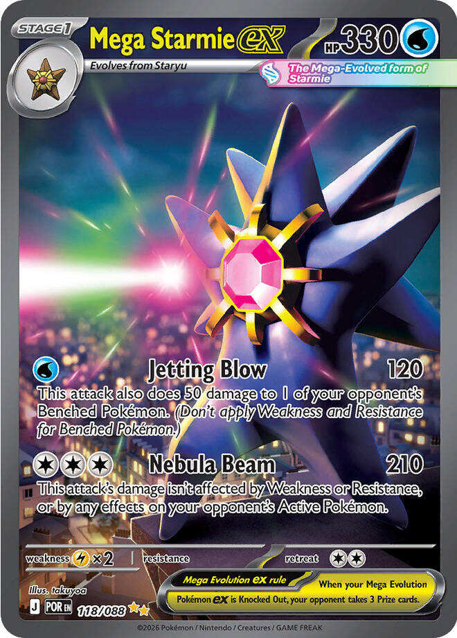 Mega Starmie ex - 118/088 [POR - 118/088] – STG Cards and Collectables